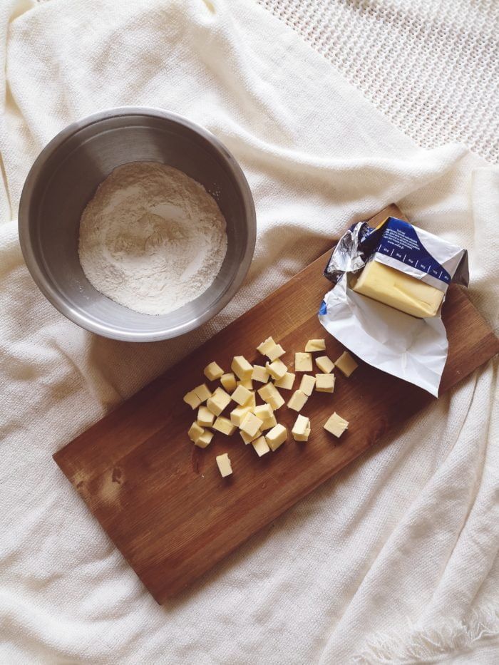 baking a pie crust 